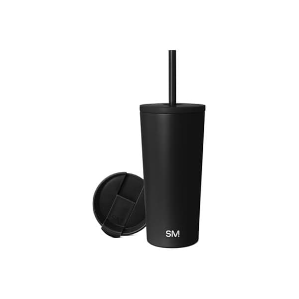Back in Stock Alert: Simple Modern Classic Tumbler with Straw Lid | Insulated Iced Coffee Cup Reusable Stainless Steel Water Bottle Travel Mug | Gifts for Women Men Her Him | 20oz | Midnight Black