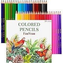 Price Drop: Colored Pencils 50 count Color Pencil for adult Coloring Books Color Pencils Set Ideal for Drawing Blending Shading,Gift for Mothers Adults Beginners