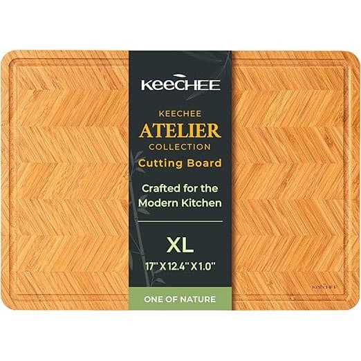 Deal Alert! The Keechee Bamboo Cutting Board: A Mom's Kitchen Game-Changer!