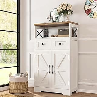 Declutter & Delight: Grab This Farmhouse Storage Cabinet Deal!