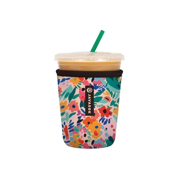 Amazon's Choice: Sok It JavaSok Iced Coffee & Cold Soda Insulated Neoprene Cup Sleeve (Abstract Floral, Small: 16-20oz)