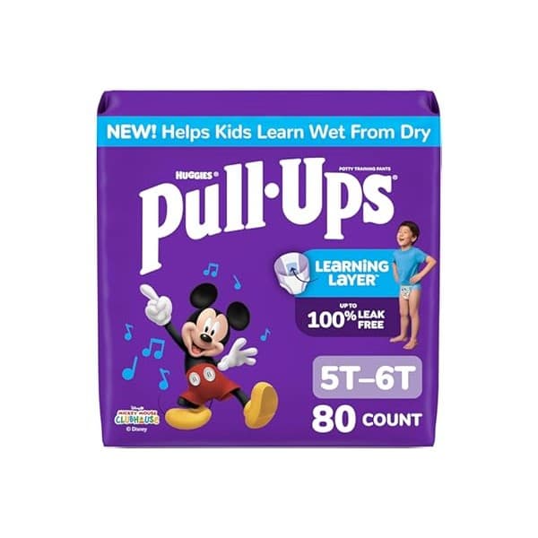 Perfect Gift Idea: Pull-Ups Boys' Potty Training Pants, Size 5T-6T Training Underwear (46-60 lbs), 80 Count