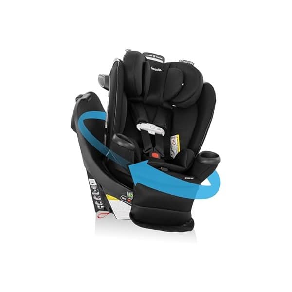 Perfect Gift Idea: Evenflo Gold Revolve360 Extend All-in-One Rotational Car Seat with SensorSafe (Onyx Black)