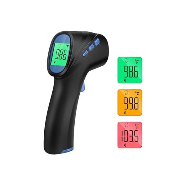 Perfect Gift Idea: Forehead Thermometer for Adults and Kids, Digital Infrared Thermometer with Fever Alarm, Fast Accurate Results, Easy to use