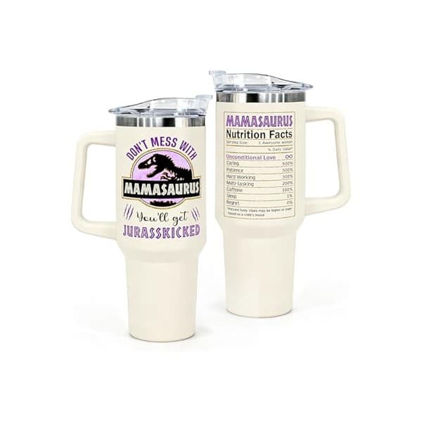 New Mom Must-Have: Gifts for Mom from Daughter, Son for Mothers Day, Christmas, Birthday - Birthday Gifts for Moms, Birthday Present for moms, Happy Birthdays Mom - Mother Tumbler 40oz Stainless Steel Coffee Cup