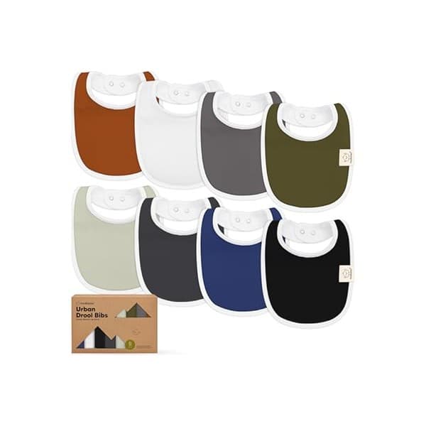Kitchen Hack Alert: 8-Pack Organic Baby Bibs for Boys, Girls - Soft Cotton Drooling and Teething Bibs for Baby Girl & Boy, Extra Absorbent, Easy To Clean & Put On for Toddler, Newborn, Infant 0-24 Months (Basics)