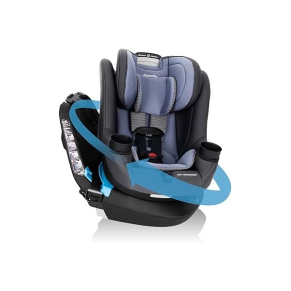 Amazon Deal Alert: Evenflo REO by Revolve360 Rotating 2-in-1 Convertible Car Seat, 360 Degrees, Infant to Toddler, Forward and Rear Facing, Compact Design, One-time Install (Brookline)