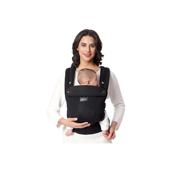 We Are Obsessed With This: Momcozy Breathable Mesh Baby Carrier, Ergonomic and Lightweight Infant Carrier for 7-45lbs with Enhanced Lumbar Support, All Day Comfort for Hands-Free Parenting, Air Mesh-Black