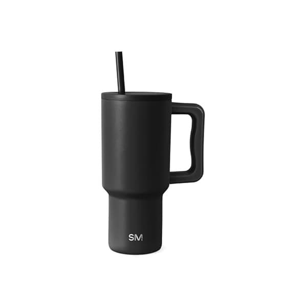 Best Amazon Buy Under: Simple Modern 30 oz Trek Tumbler with Handle and Straw Lid | Cup Holder Friendly Insulated Stainless Steel Travel Mug | Midnight Black