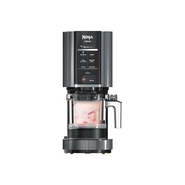 Trending on Amazon: Ninja CREAMi Ice Cream Maker | 7-in-1 - IceCream, Gelato, Sorbet, Milkshakes, Mix-ins, Smoothie Bowls & More | Includes (1) Dishwasher Safe 16 oz. Pint with storage lid | Black | NC299AMZ