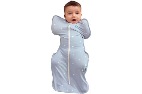 Price Drop: Love to Dream Swaddle Up Viscose from Bamboo, Arms Up Position, Soft and Sustainable Bamboo Fabric, Versatile Wearable Blanket, 1.0 TOG (20-24°C) Ideal for Moderate Temps, Small 8-13 lbs, Boats Mist