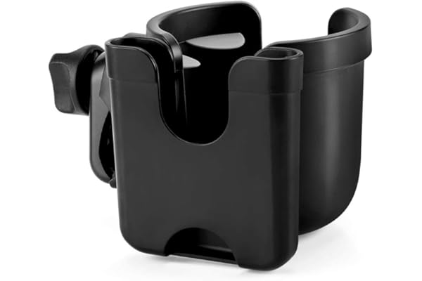 Best Amazon Buy Under: Accmor Stroller Cup Holder with Phone Holder, Bike Cup Holder, Universal Cup Holder for Uppababy Nuna Doona Strollers, 2-in-1 Cup Phone Holder for Stroller Bike Wheelchair Walker Accessory