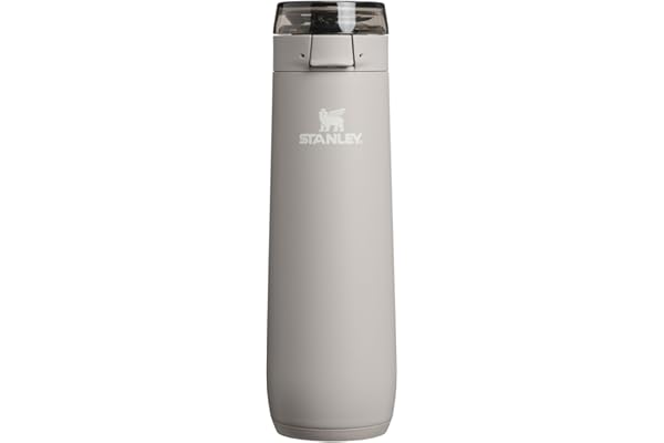 Hidden Gem Find: STANLEY Flowstate Spring Bottle | Leakproof Water Bottle with Carry Strap & Flip-Top Locking Lid | Insulated Stainless Steel | Fits Most Cup Holders | BPA-Free | 20 oz | Ash