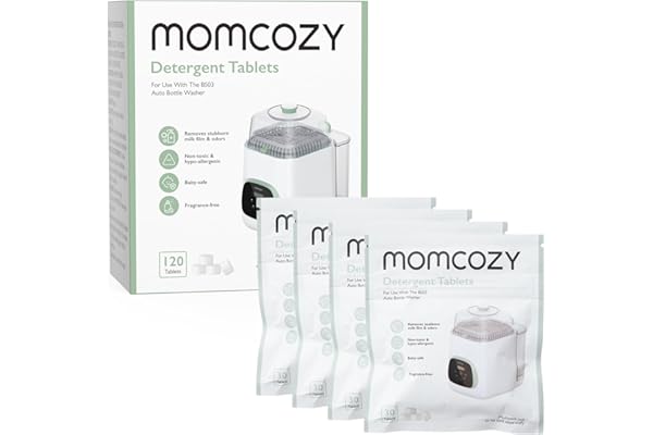 Momcozy Official Washing Block for Momcozy KleanPal Pro Baby Bottle Washer, 120 Detergent Tablets