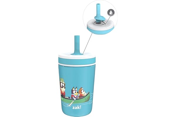 Trending on Amazon: Zak Designs Bluey Kelso Toddler Cups For Travel or At Home, 12oz Vacuum Insulated Stainless Steel Sippy Cup With Leak-Proof Design is Perfect For Kids (Bluey, Bingo, Grandad Mort)