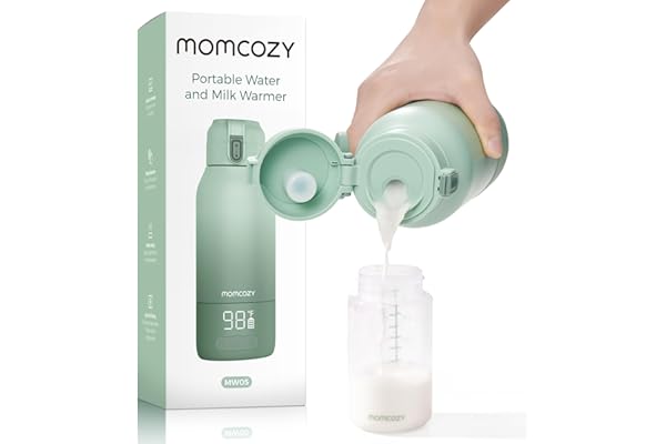 Price Drop: Momcozy Portable Bottle Warmer for Travel – Dual Heating Modes for Breast Milk & Water, Portable Milk Warmer with Fast Heating & Long Battery Life, 17 Ounces Large Capacity to Meet Your All-Day Needs