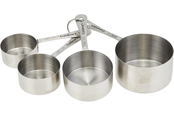 Price Drop: Cuisinart Mesh Strainers, 3 Count Set, CTG-00-3MS & CTG-00-SMP Stainless Steel Measuring Spoons, Set of 4 & CTG-00-SMC Measuring Cups, Set of 4, Silver