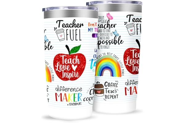 Best Amazon Buy Under: MFGNEH Teacher Gifts,Teacher Appreciation Gifts,Teachers Christmas Birthday Gift from Students,Back to School Gift for Women,20oz Stainless Steel Tumbler Cup