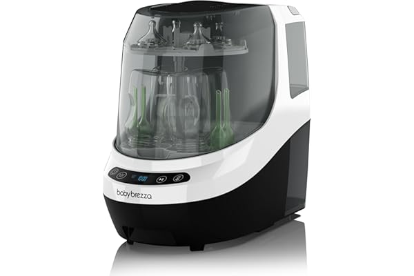 Hidden Gem Find: Baby Brezza Baby Bottle Washer Pro - Clinically Proven Better Cleaning - Washer, Sterilizer + Dryer In One Appliance for Essentials like Bottles + Pump Parts – Machine Replaces Brushes + Racks