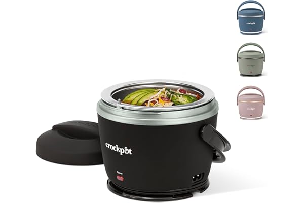 Budget Find You Need: Crock-Pot Electric Lunch Box 20-Ounce Portable Food Warmer Black Licorice Perfect for Travel On-the-Go & Office Use (Pack of 4)