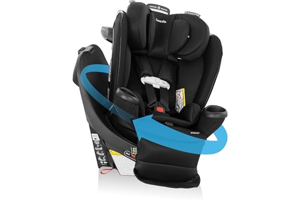 Perfect Gift Idea: Evenflo Gold Revolve360 Extend All-in-One Rotational Car Seat with SensorSafe (Onyx Black)