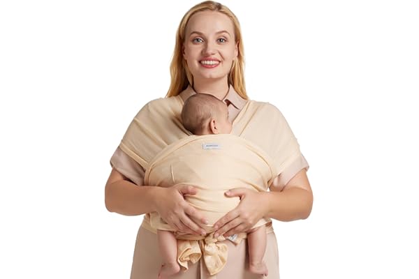 Budget Find You Need: Momcozy Baby Carrier AirMesh - The Perfect Summer Sling for Newborns to Toddler 8-35 lbs - Cooling Fabric Baby Wrap, Lightweight, Ergonomic, and Easy to Wear, Beige