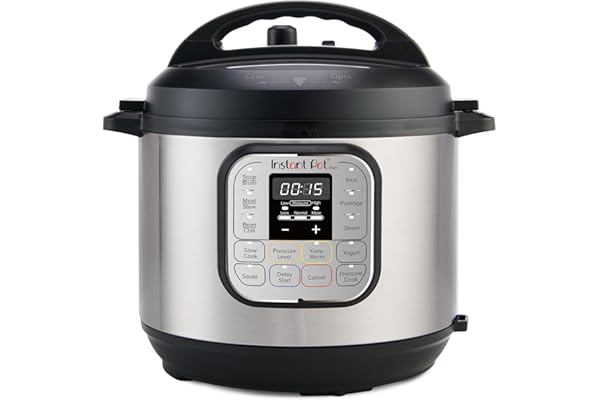 Instant Pot Duo 7-in-1 Mini Electric Pressure Cooker, Slow Rice Cooker, Steamer, Sauté, Yogurt Maker, Warmer & Sterilizer, Includes Free App with over 1900 Recipes, Stainless Steel, 3 Quart