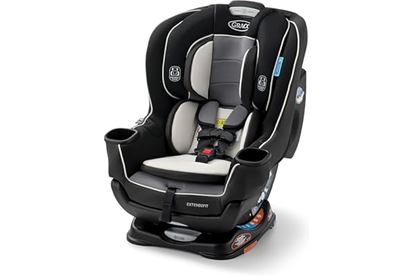Limited Time Deal: Graco Extend2Fit Convertible Car Seat, Rear and Forward Facing Car Seat with Adjustable Extension Panel for Extra Legroom, Great Gift for Baby Shower or Baby Registry, Gotham
