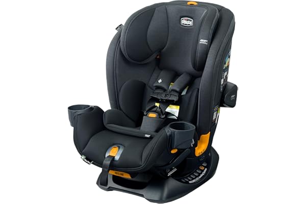 Back in Stock Alert: Chicco OneFit LX ClearTex All-in-One Car Seat with LeverLock Installation, Slim Design, Convertible Car Seat, Seat for Infants and Children 5-100 lbs, Ebony/Black