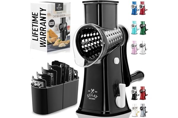 Effortless Meal Prep: Zulay Kitchen Rotary Cheese Grater Deal for Moms!