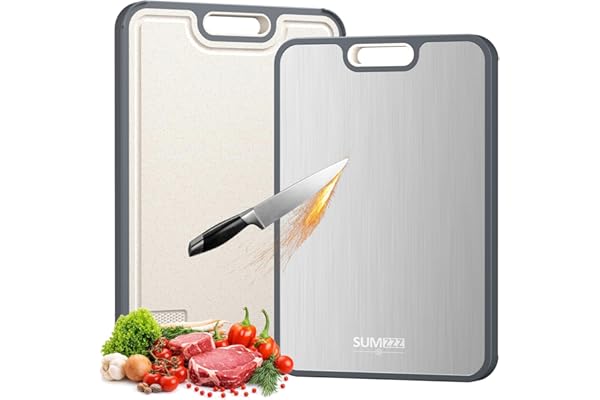 Is It Worth Buying: Sumzzz Titanium Cutting Board for Kitchen, Cutting Board Double Sided Food Grade, Pure Titanium/PP, Easy to Clean Large Size 16”×10”