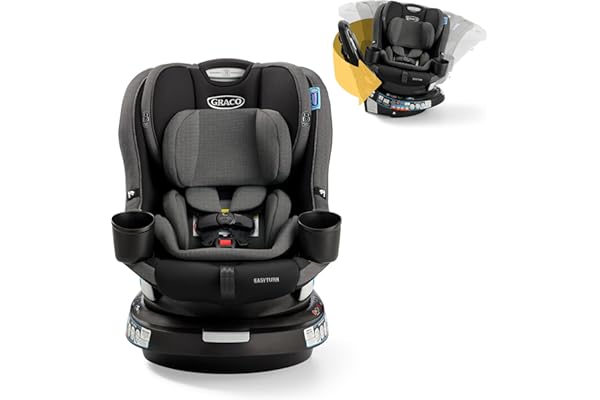 We Are Obsessed With This: Graco EasyTurn 360 2-in-1 Rotating Convertible Car Seat, 360 Degree Rotating Infant to Toddler Rotating Car Seat, 2 Modes Rear and Forward Facing, Slim Design, Cyran