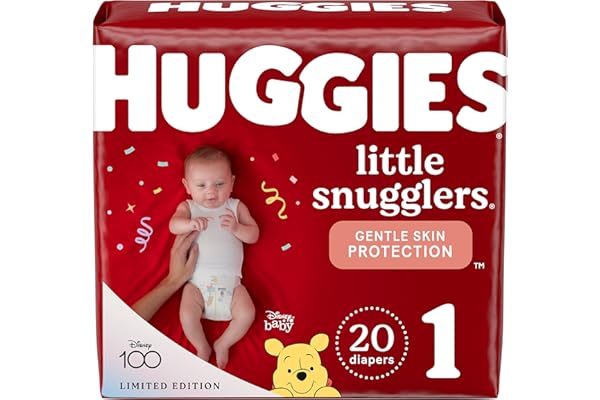 Limited Time Deal: Huggies Little Snugglers Baby Diaper Size 1, 8 to 14 lbs. 34717, 20 Ct