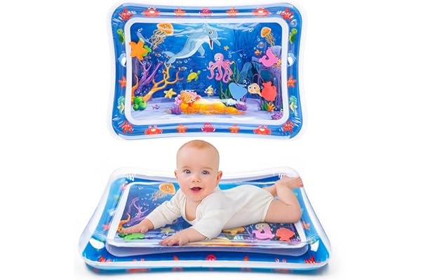 Perfect Gift Idea: Yeeeasy Tummy Time Water Mat丨Inflatable Tummy Time Water Play Mat for Babies, Infants and Toddlers 3 to 24 Months Promote Development Toys Baby Toys essentials and Gifts