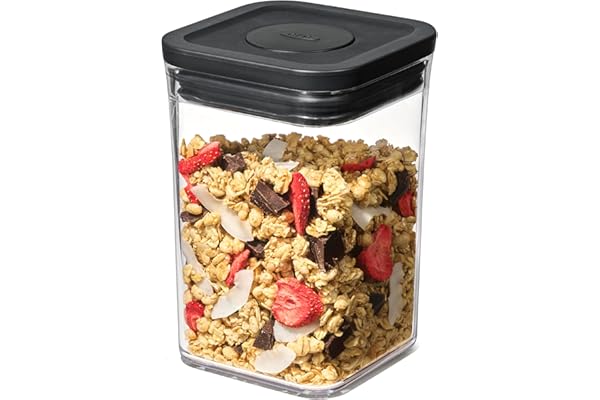Pregnancy Hack: OXO Good Grips POP Container — 1.1 Qt/1.0 L — Matte Black, Organization and Storage Solution