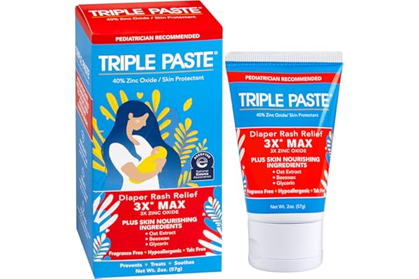 Trending on Amazon: Triple Paste 3X Max Diaper Rash Ointment for Baby, Maximum Strength with 40% Zinc Oxide Ointment for Serious Diaper Rash, 2 oz Tube