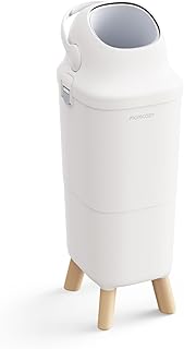 Momcozy Diaper Pail with Patented Triple-Seal Odor Control, Wide Opening, Ergonomic Height, Large Capacity with Viewing Window, Childproof Lock, Fits Standard Trash Bags
