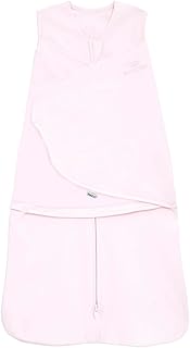 HALO 100% Cotton Sleepsack Swaddle, 3-Way Adjustable Wearable Blanket, TOG 1.5, Soft Pink, Newborn, 0-3 Months