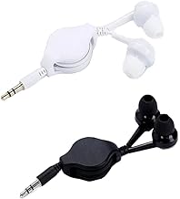Trending on Amazon: 2 Pack Retractable Earbuds Wired Earphone Portable 3.5mm Plug Stereo in-Ear Headphone Wiring Ear Buds for Computer PC Tablet Phone Airplane Airline Flight Fly Trip Plane Laptop MP3 Player