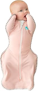 Love to Dream Swaddle UP, Baby Sleep Sack, Self-Soothing Swaddles for Newborns, Improves Sleep, Snug Fit Helps Calm Startle Reflex, New Born Essentials for Baby, 1.0 TOG, 5-8.5 lbs, Pink