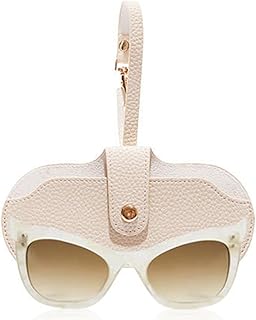 Luxury Sunglasses Cases with Strap Stotage Bag Leather Reading Eyeglass Case Portable Case Soft Pouch for Women