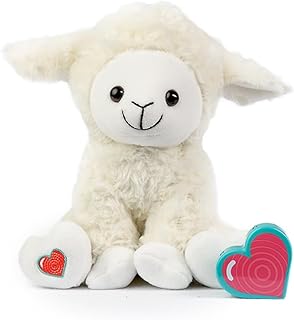 My Baby’s Heartbeat Bear, 20 Second Voice Recorder, Recordable Plush Keepsake, Heartbeat Recorder Memory Gift for Pregnancy and Expecting Parents, 8 Inch, Not a Medical Device, Lamb