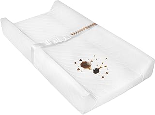 Waterproof Baby Changing Pad, Non-Slip Wipeable Diaper Changing Mat with Safety Strap 32x16 Inch Infant Diaper Change Pad Suitable for Dresser & Table
