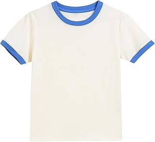 Hidden Gem Find: Summer Tops for Girls 2026 Short Sleeve Shirts Dressy Casual Crew Neck Tshirts Fashion Trendy Shirt Kids Cotton Top Clothes (