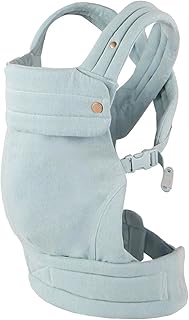 Ergonomic Baby Carrier Newborn to Toddler, Lightweight & Breathable Cotton Infant Carrier for Hands Free Comfort (Denim)