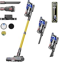 Price Drop: Cordless Vacuum Cleaner, 650W 55KPA 70Mins Vacuum Cleaners for Home, Self-Standing Stick Vacuum with Removable Battery, Wall Mount Charging, Anti-Tangle Roller Brush for Pet Hair, Carpet, All Floors