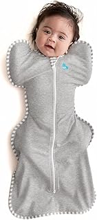 Love to Dream Swaddle UP, Gray, Newborn, 5-8.5 lbs., Dramatically Better Sleep, Allow Baby to Sleep in Their Preferred arms up Position for self-Soothing, snug fit Calms Startle Reflex