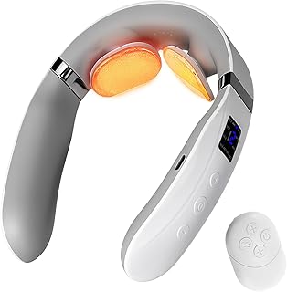 Neck Massager with Heat, Portable Cordless Neck Massager, Multifunctional & Ultra-Light Wear, Best Gifts for Parents, Lover, Friends