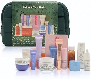 Sephora Skincare Must-Haves Set Holiday Gift Set: 15 Bestselling Mini & Deluxe Skincare Essentials for Glowing, Hydrated Skin
