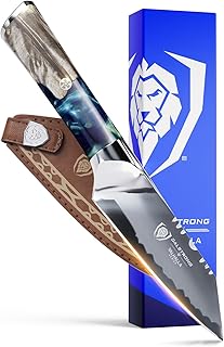 Dalstrong Paring Knife - 4 inch - Valhalla Series - 9CR18MOV HC Steel - Celestial Resin & Wood Handle - Professional Kitchen Knife Gift - Razor Sharp - w/Leather Sheath